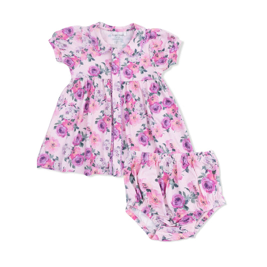 Betty Dress Puff Sleeve with Bloomer | Rose Abundance