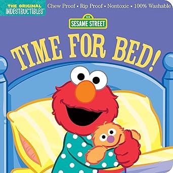Indestructibles Books-Time for Bed Elmo