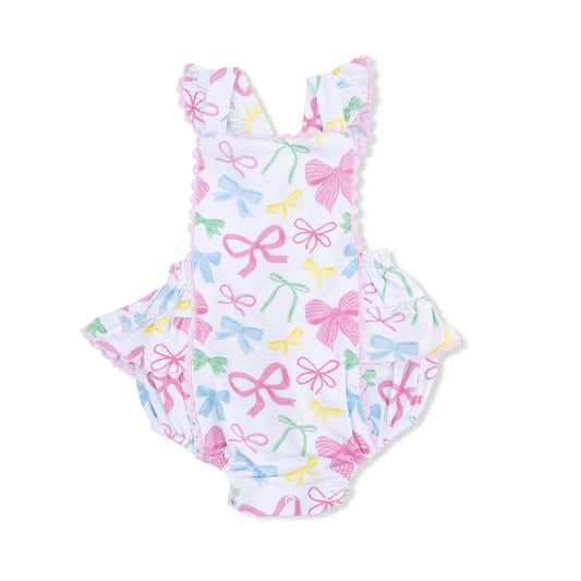 Sweet Bows | RicRac Ruffle Sunsuit