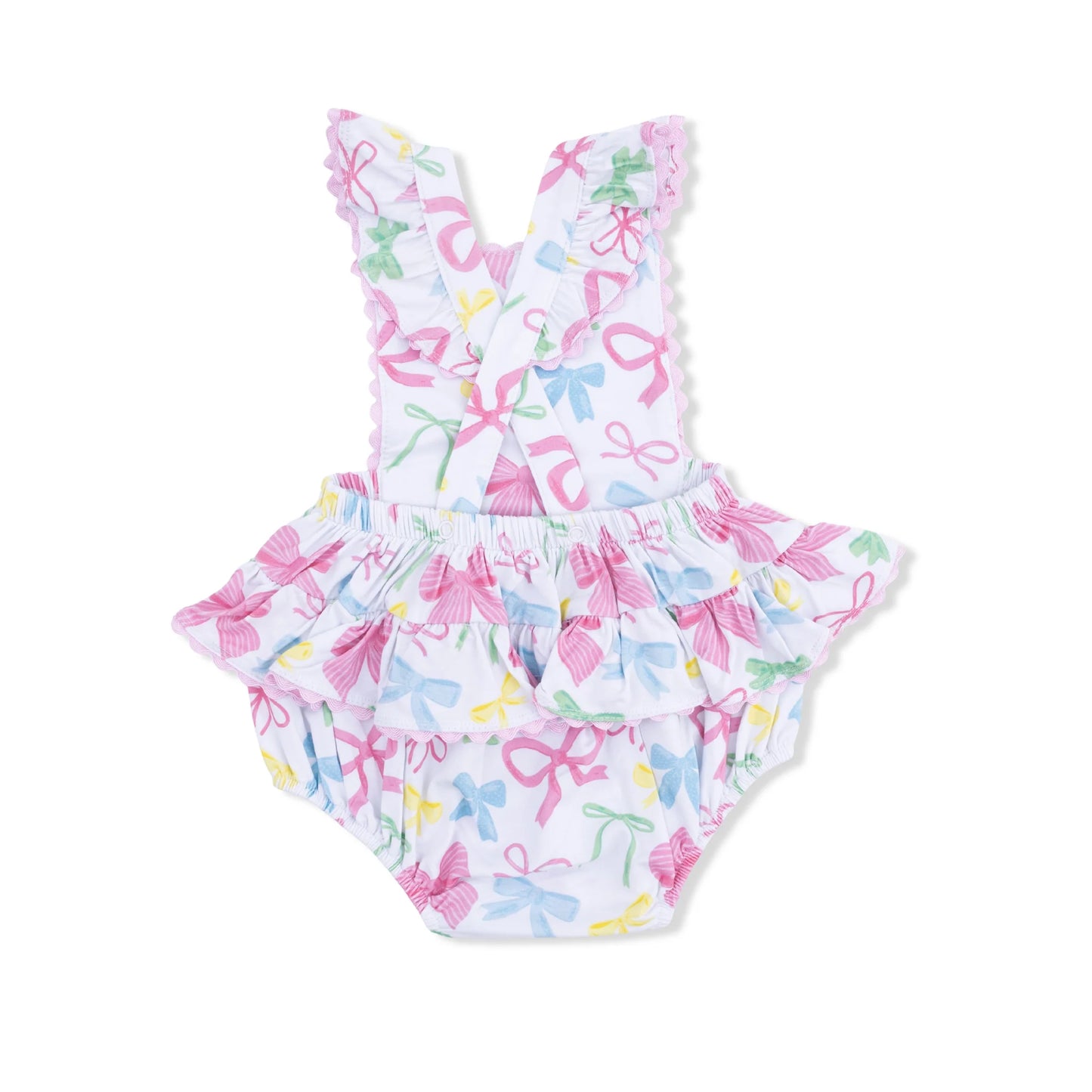 Sweet Bows | RicRac Ruffle Sunsuit