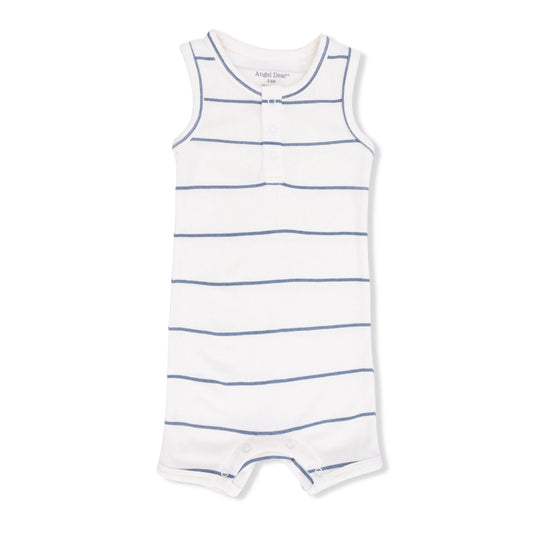 Vintage Stripe | Henley Shortie Romper