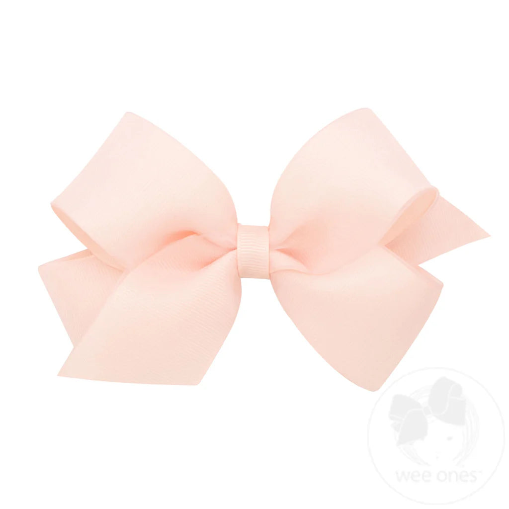 Organza & Grosgrain Overlay Bow
