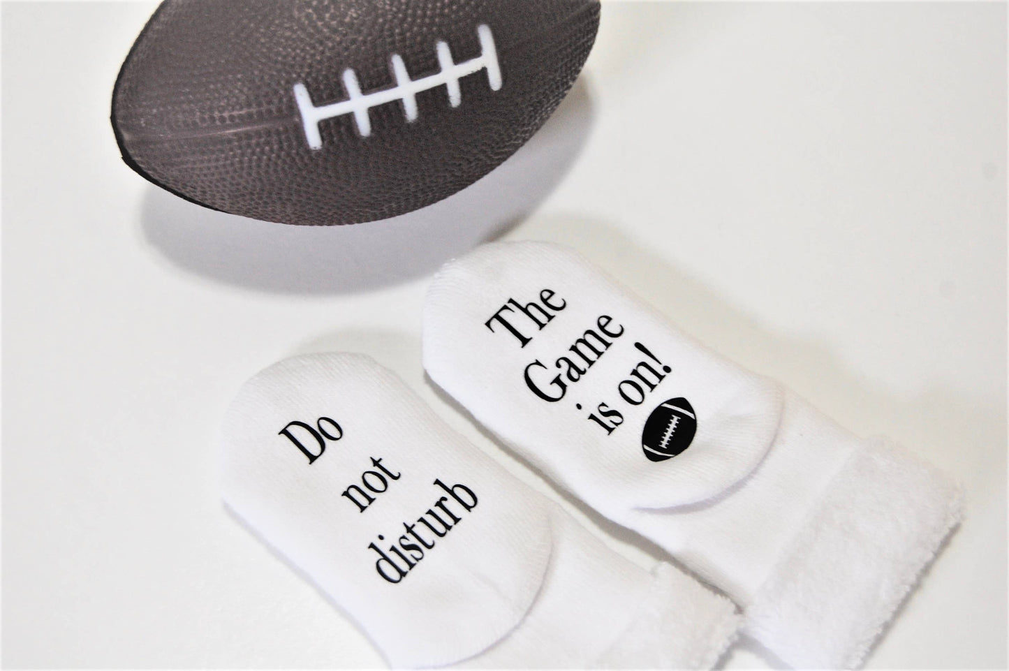 Do Not Disturb The Game is on Football Socks