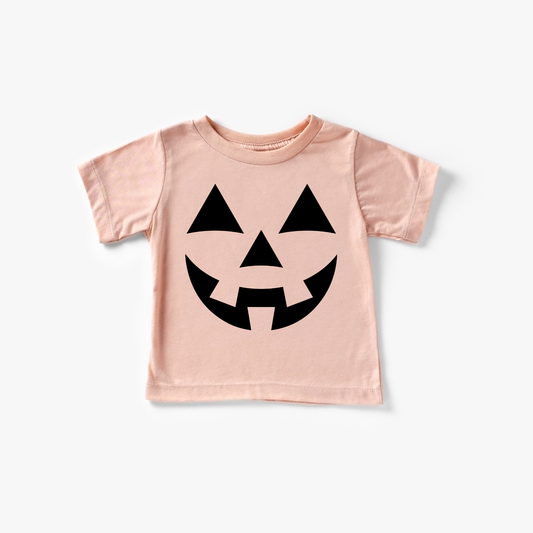 Jack O Lantern Face Halloween Toddler and Youth T-Shirt