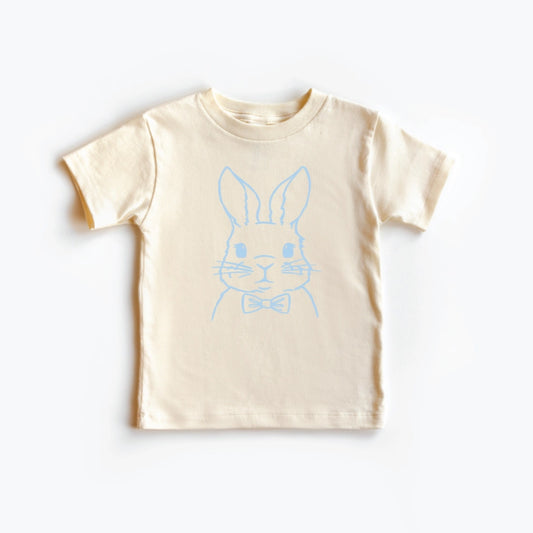 Blue Bunny Graphic Tee in Natural