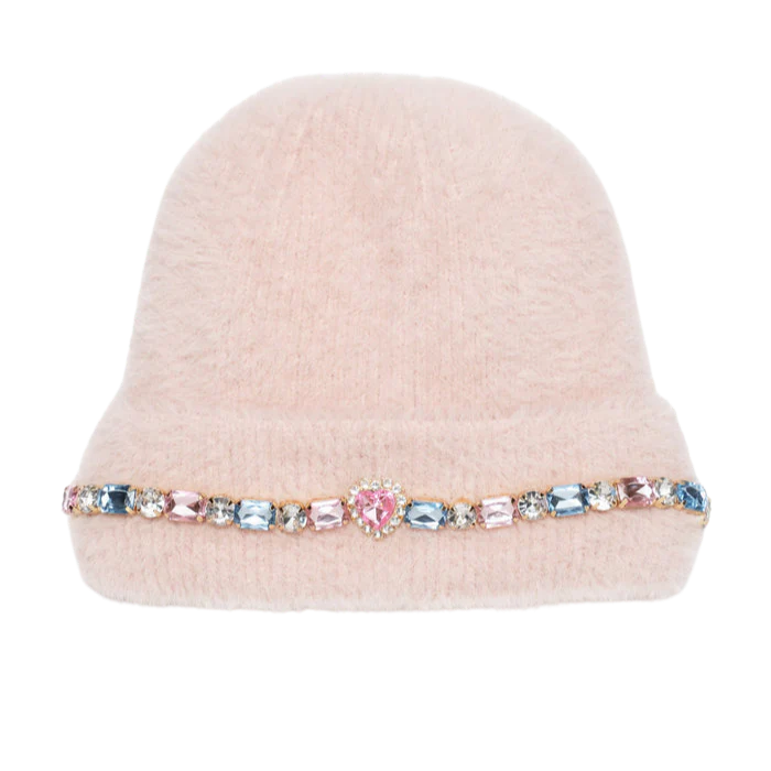 Cotton Candy Jeweled Beanie