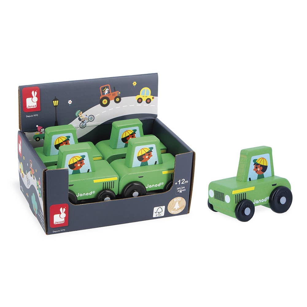 Crossroads Countryside Green Tractor Display x4