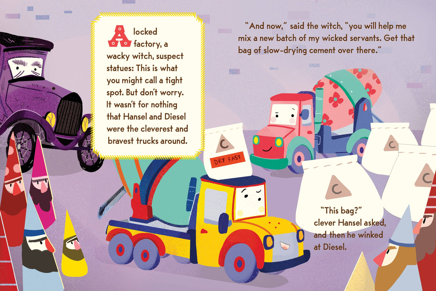 Hansel and Diesel and the Witch's Factory (Board Book)