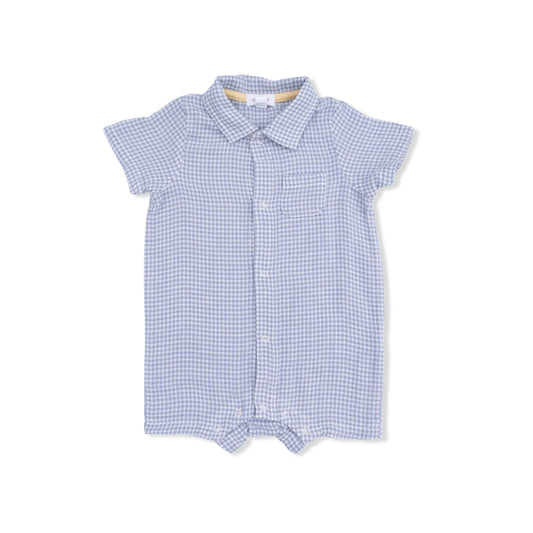 Gingham Blue Blizzard | Polo Shortie