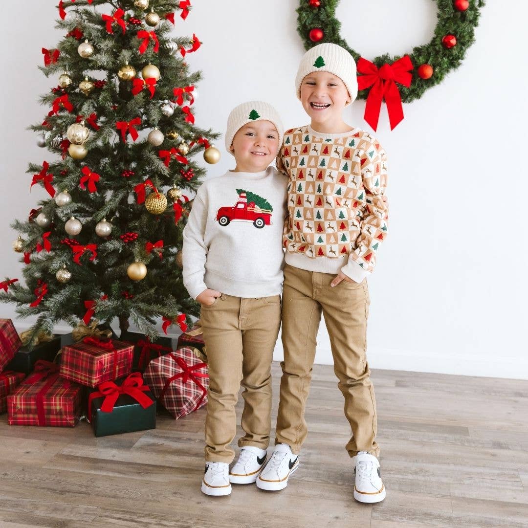 Tree Patch Christmas Beanie | Boys
