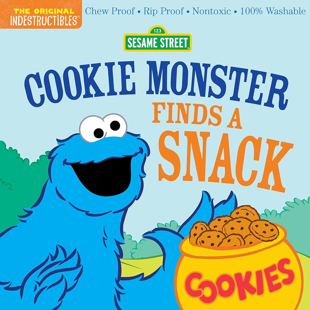 Indestructibles Books - Cookie Monster Finds a Snack