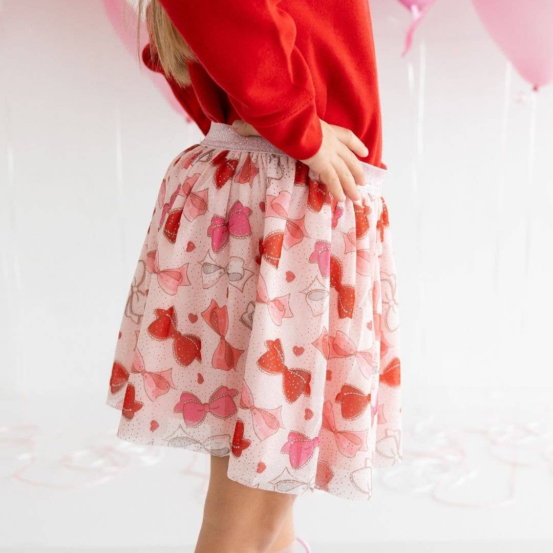 Bow Love Valentine's Day Tutu - Girls Clothes