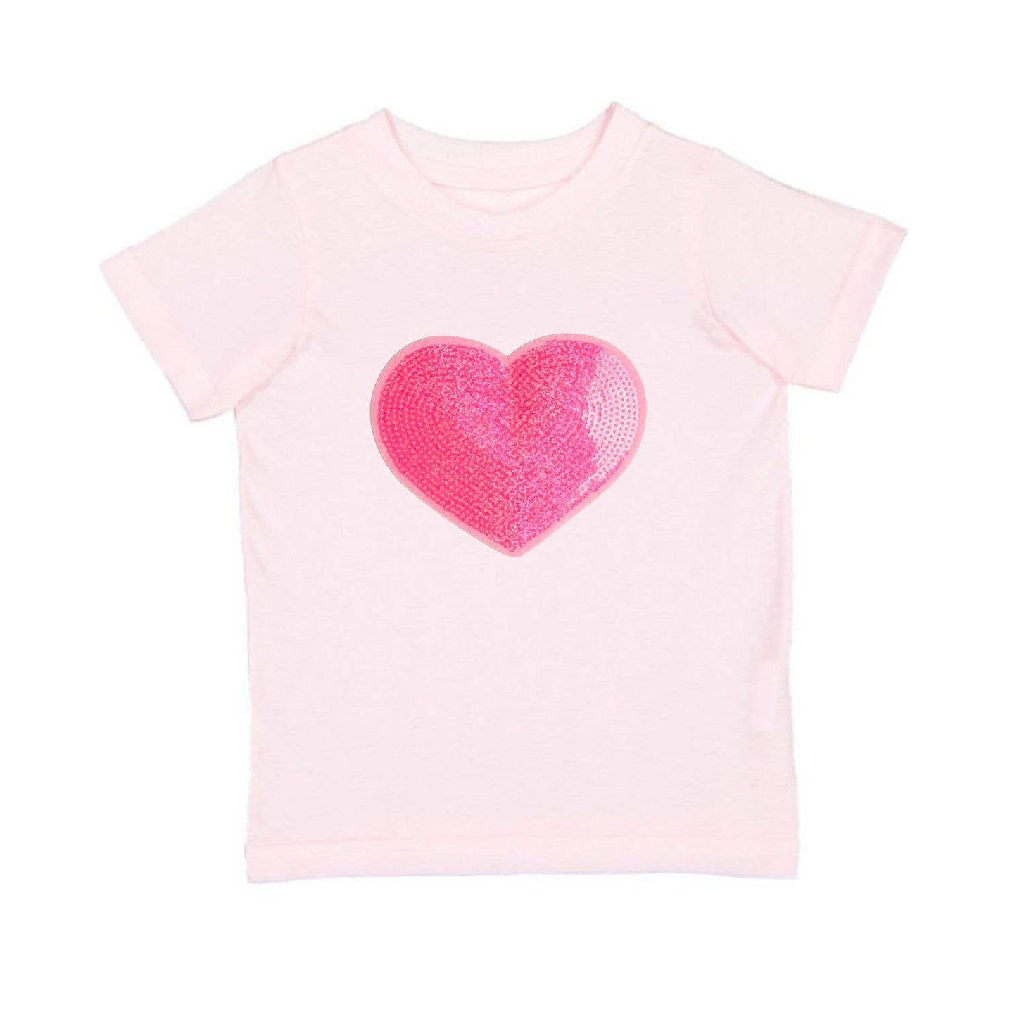 Heart Sequin Patch | T-Shirt