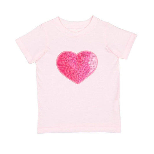 Heart Sequin Patch | T-Shirt