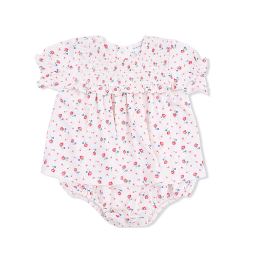 Joli Rosette | Smocked Ruffle Bubble with Skirt