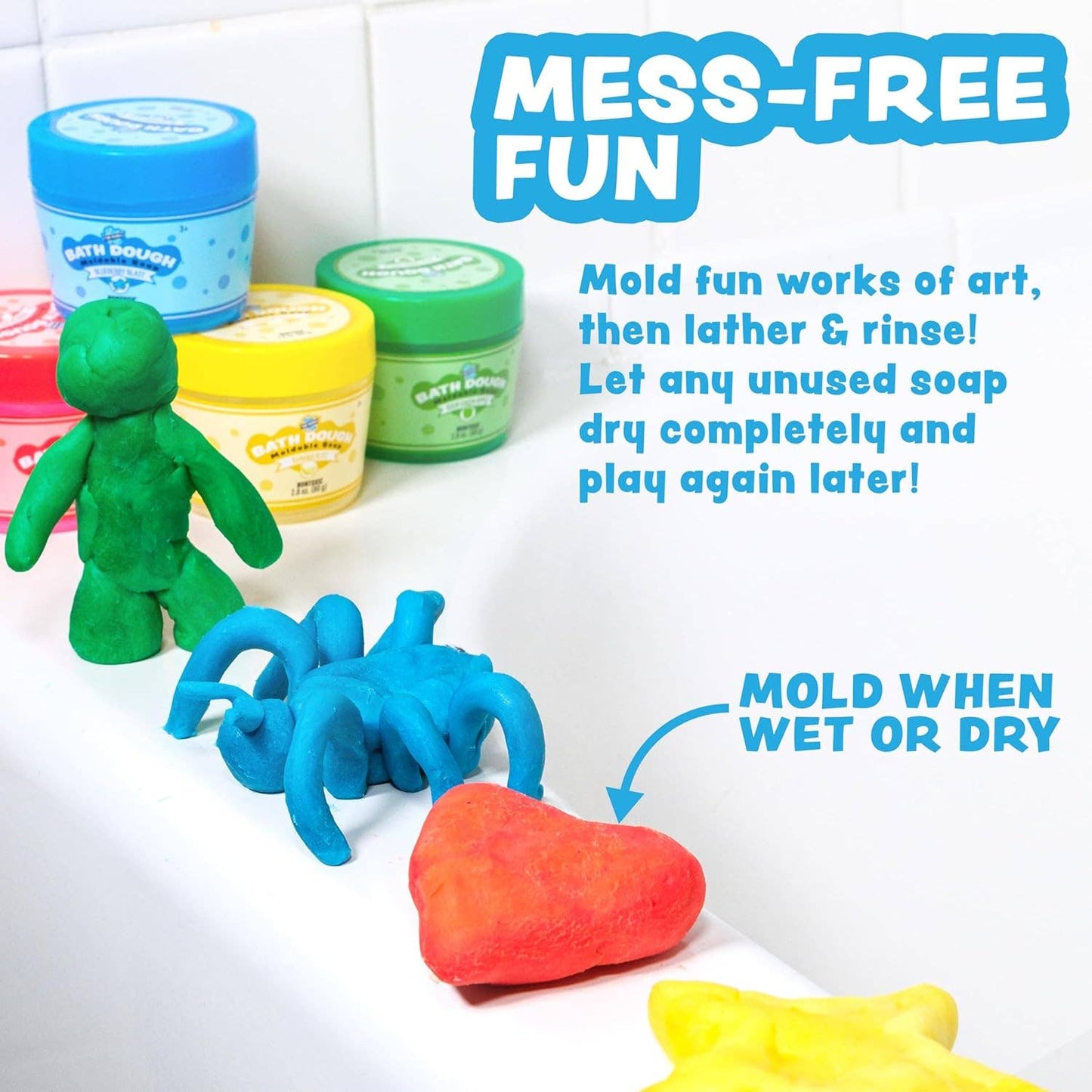 Tub Works® Bath Dough™ Moldable Kids Soap Bath Toy