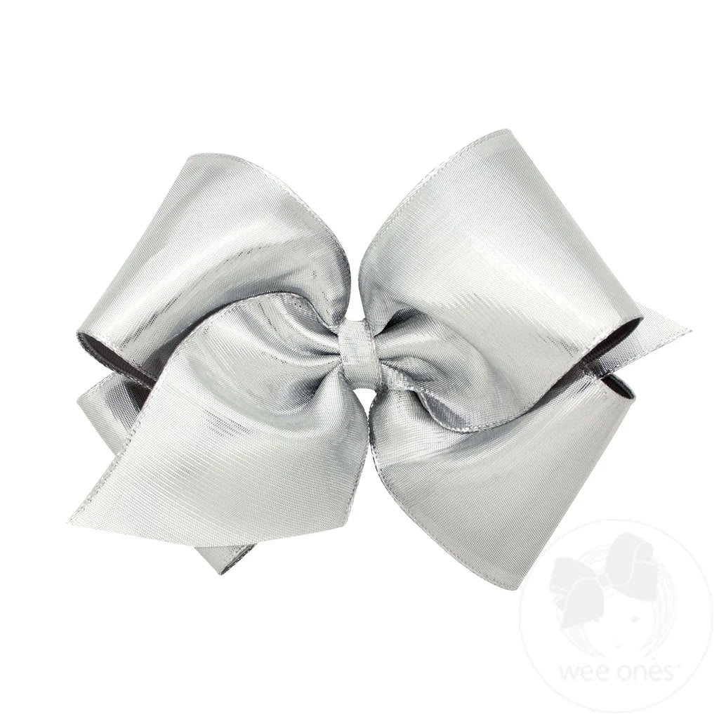 King French Satin Girls Bow with Knot