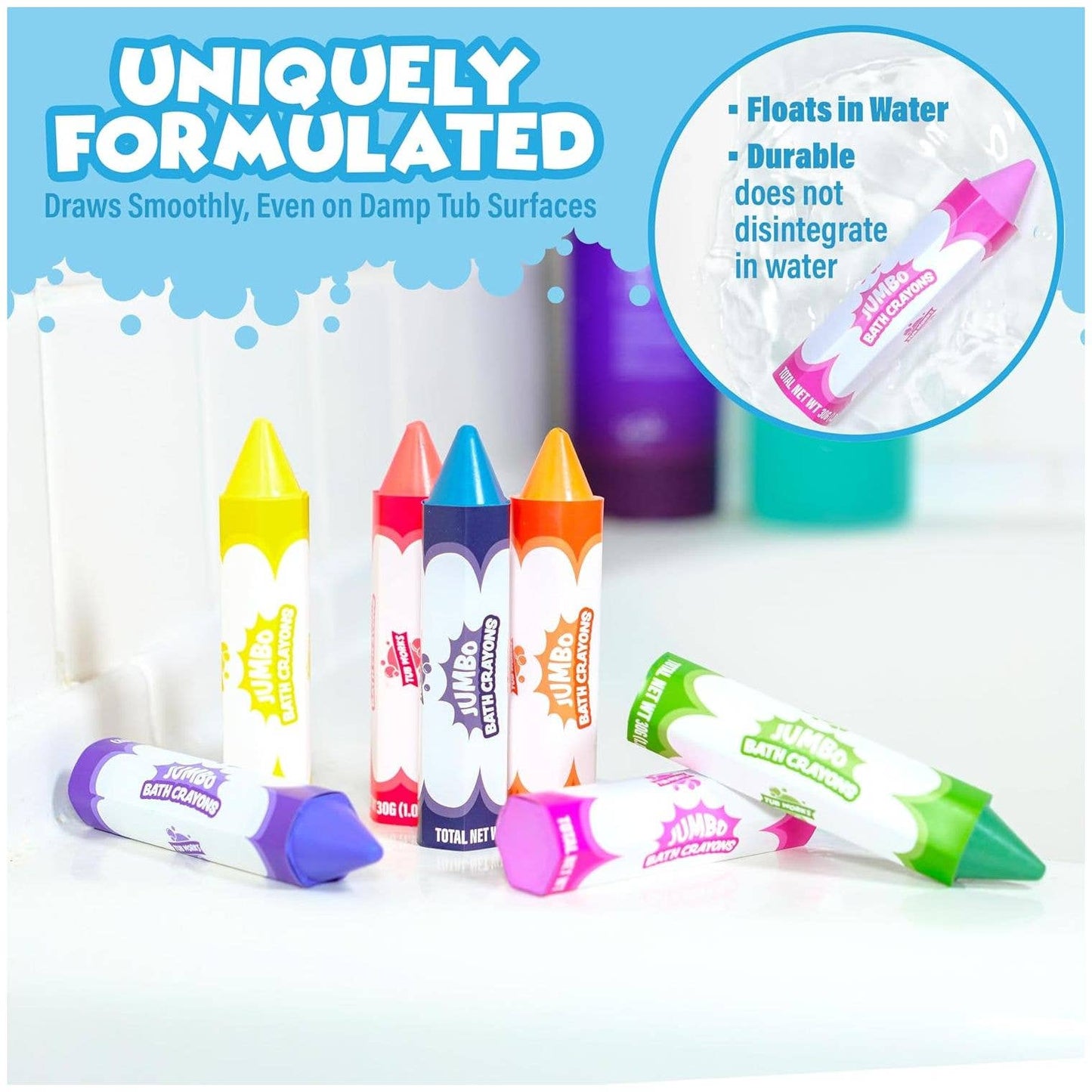 Tub Works® Smooth™ Jumbo Bath Crayons Bath Toy