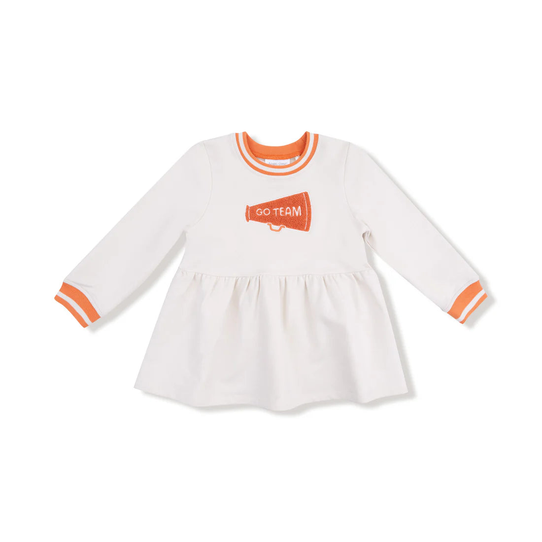 Go Team French Terry Dress-Varsity Orange