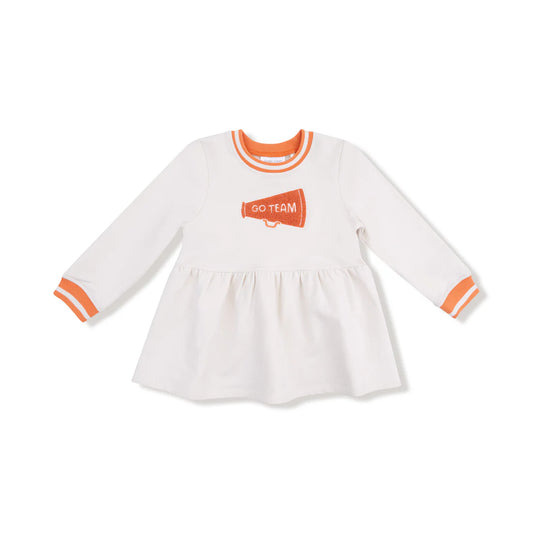 Go Team French Terry Dress-Varsity Orange