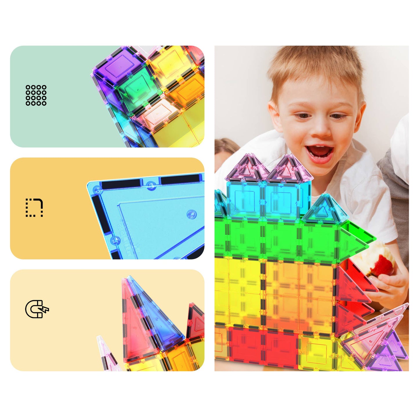 PicassoTiles (101pc) (Magnetic Tile Building) Set