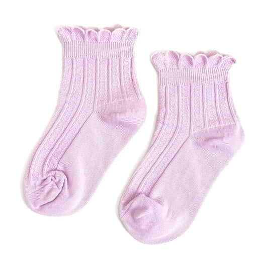 Lilac Frill | Midi Socks