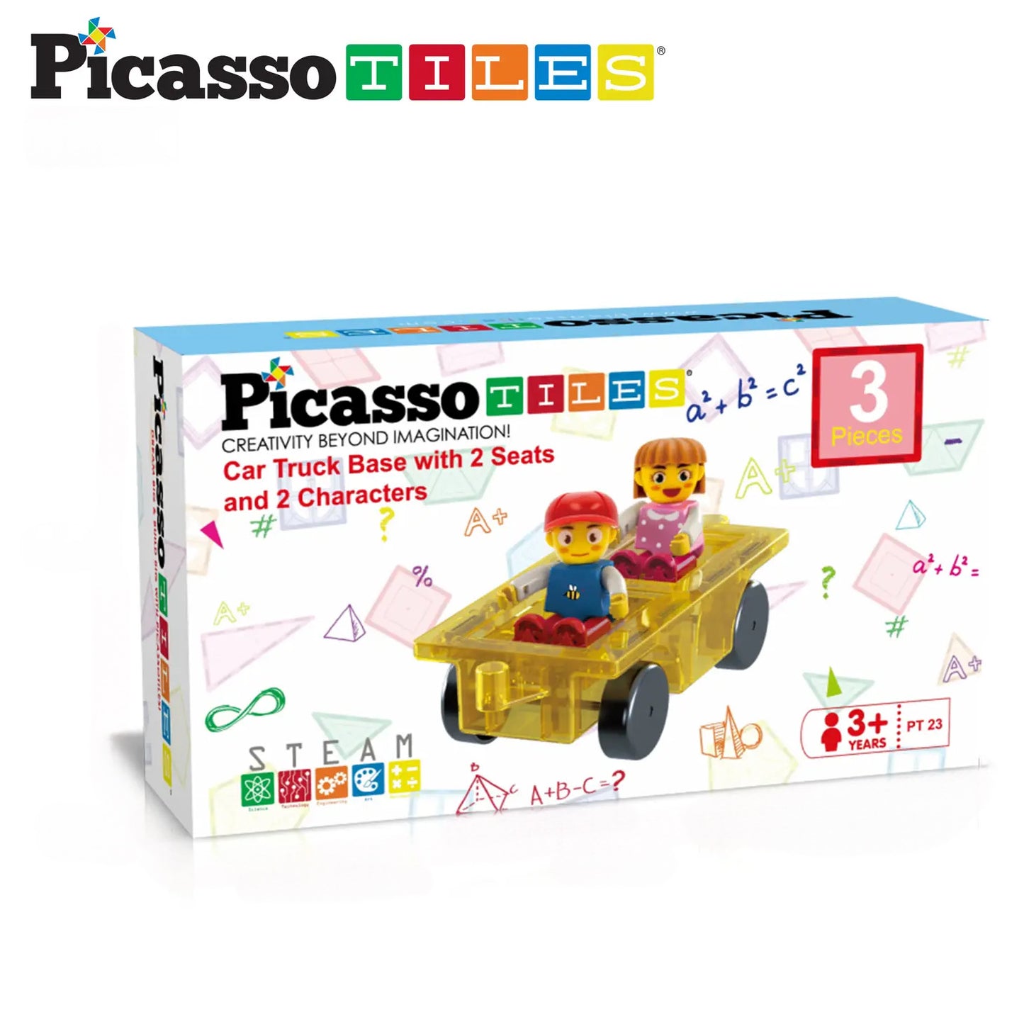 PicassoTiles Car Truck & 2 Characters