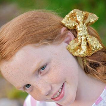 Fancy Sequin Hair Bow