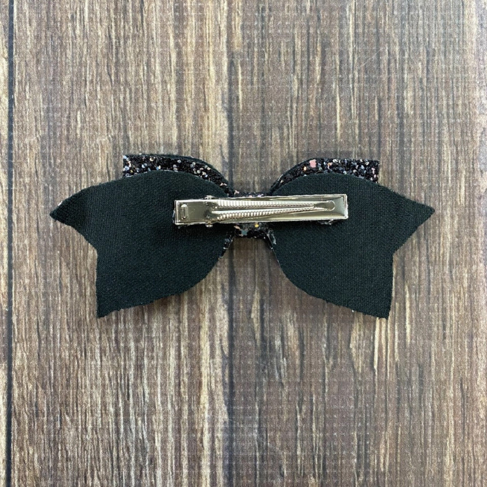 Large Glittery Bow Clippies