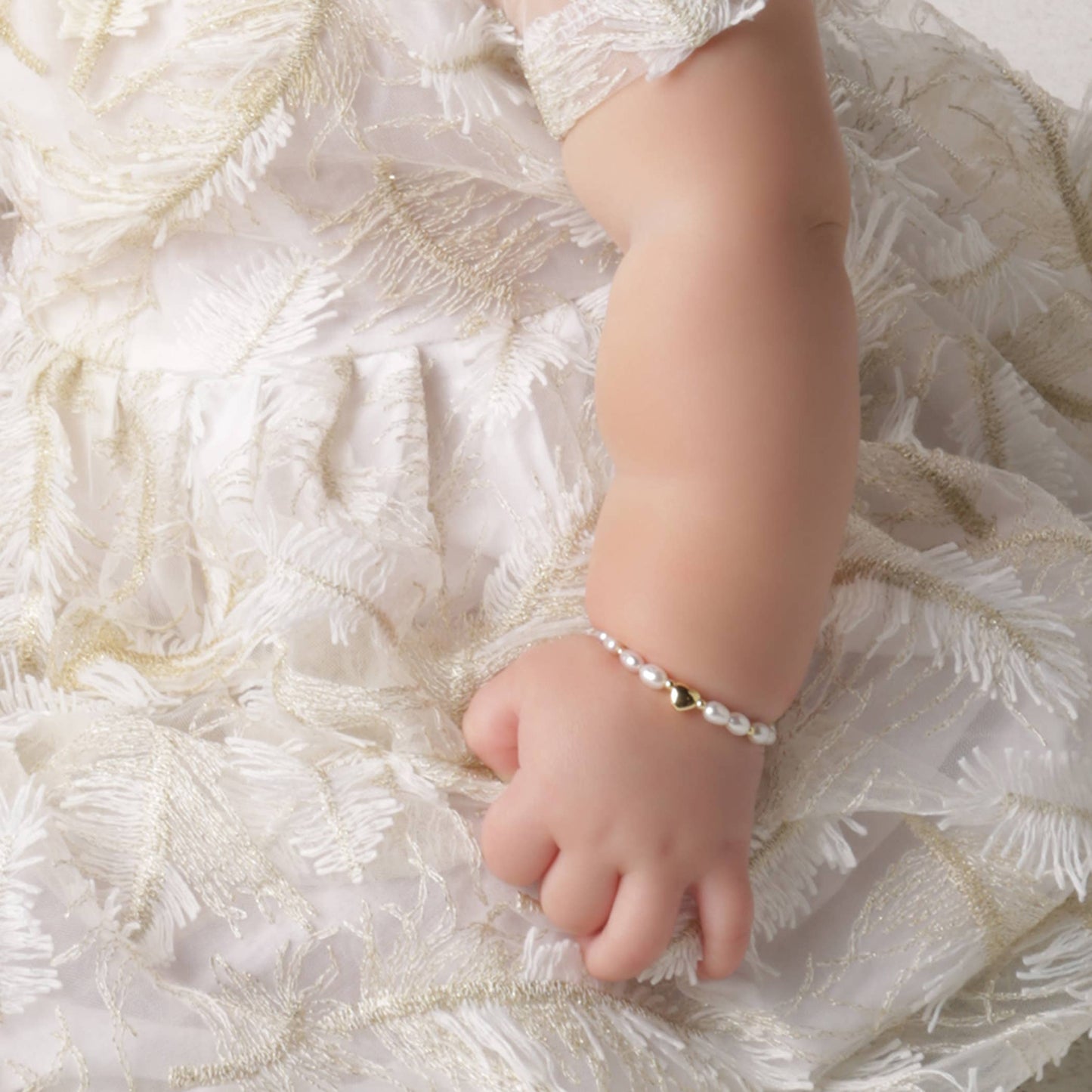 Girls 14K Gold-Plated Pearl Baby & Children's Bracelet