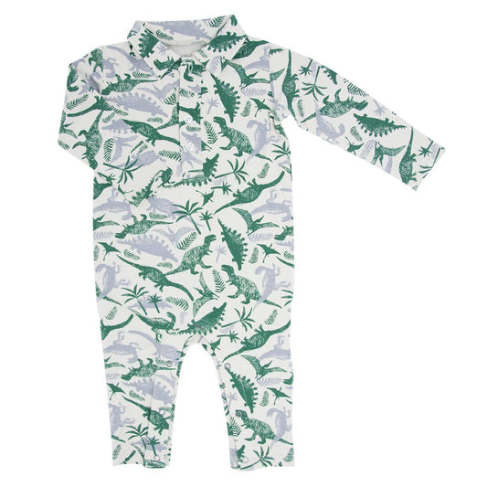 L/S Polo Romper  -  Benny Boy