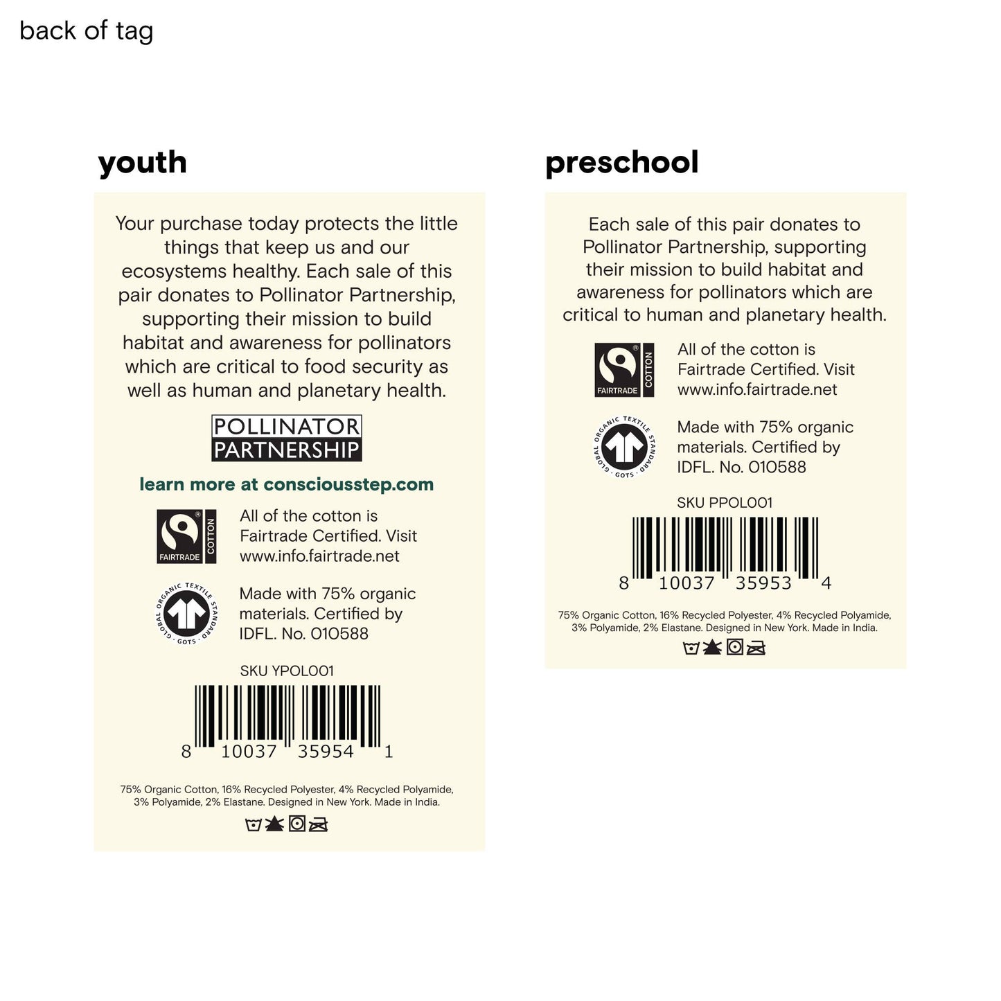 Kids Socks that Protect Bees (blue with bees)