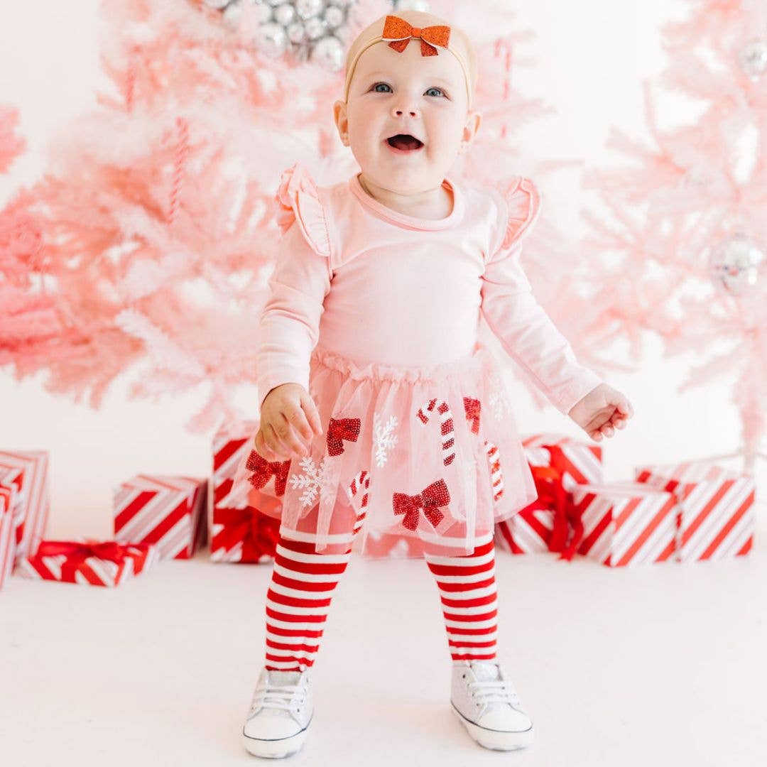 Red Glitter Christmas Bow Baby Headband