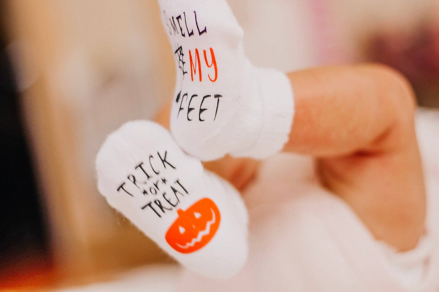 Trick or Treat Smell my Feet Halloween Socks
