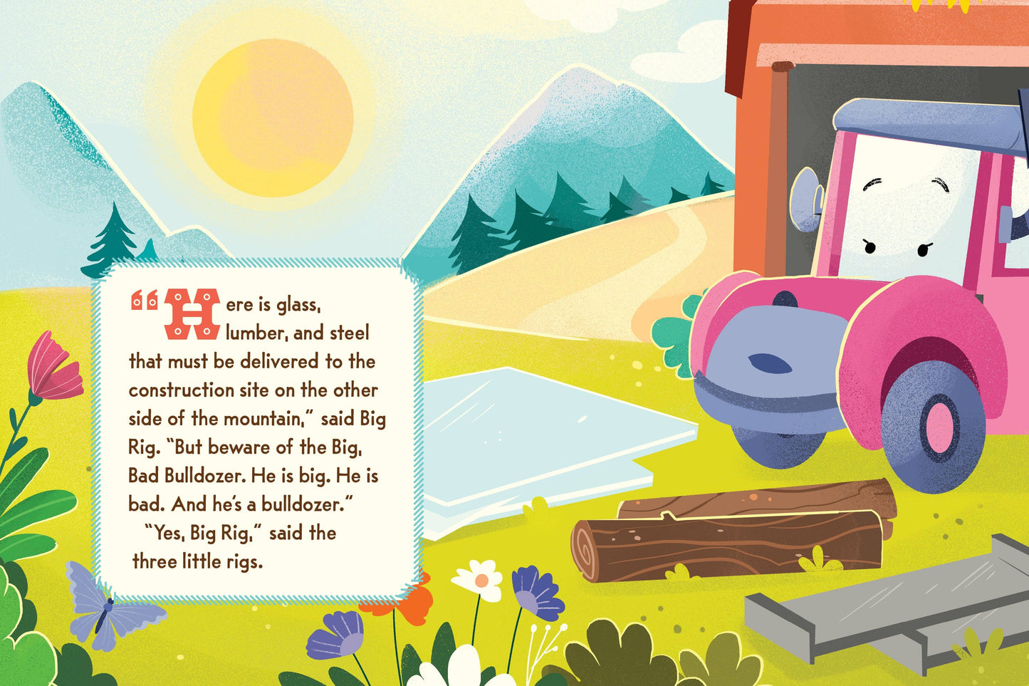 The Three Little Rigs and the Big Bad Bulldozer (Board Book)