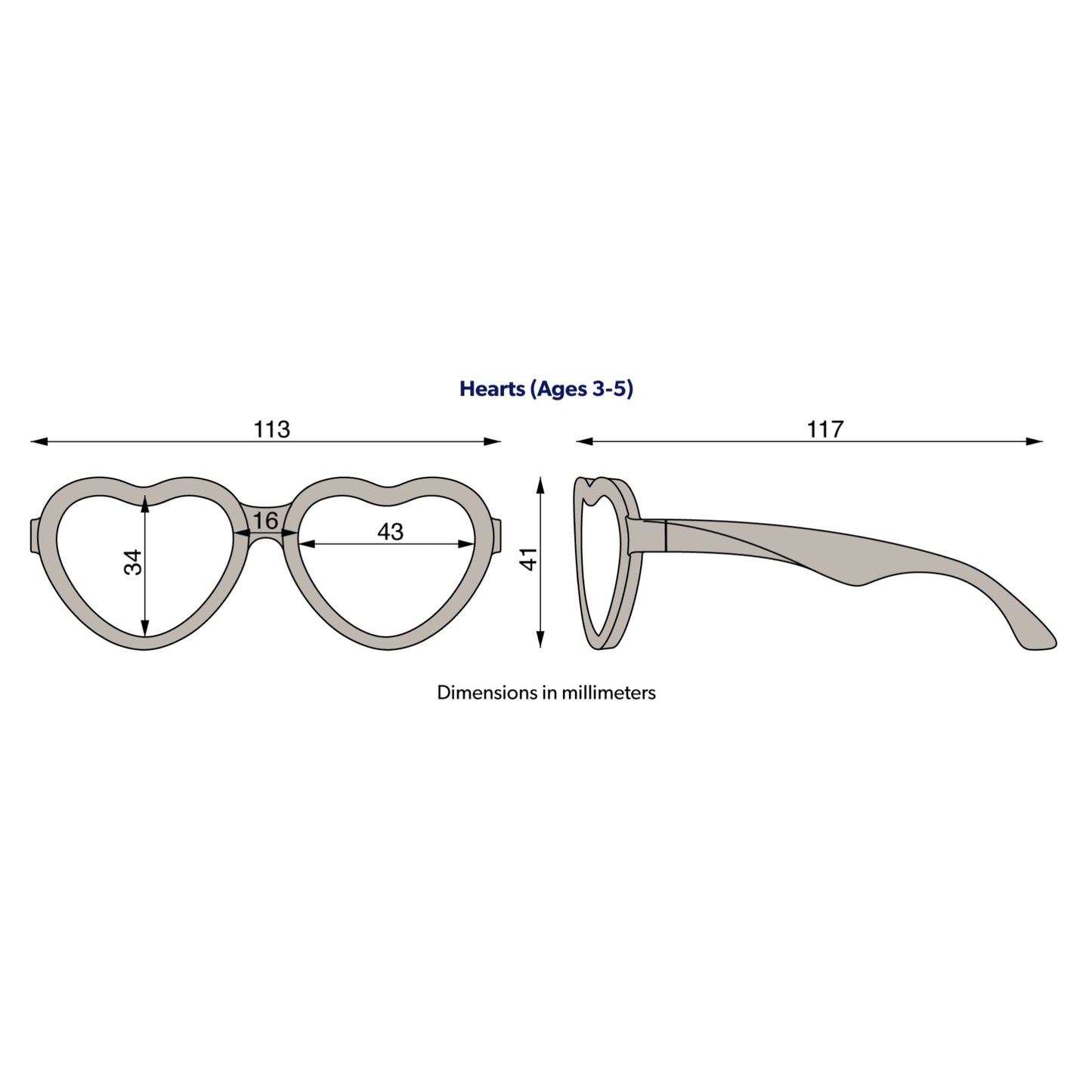 The Sweetheart Polarized Heart Sunglasses with Mirrored Lens