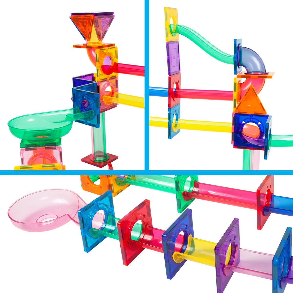 PicassoTiles 71pc (Marble Run) Building Blocks