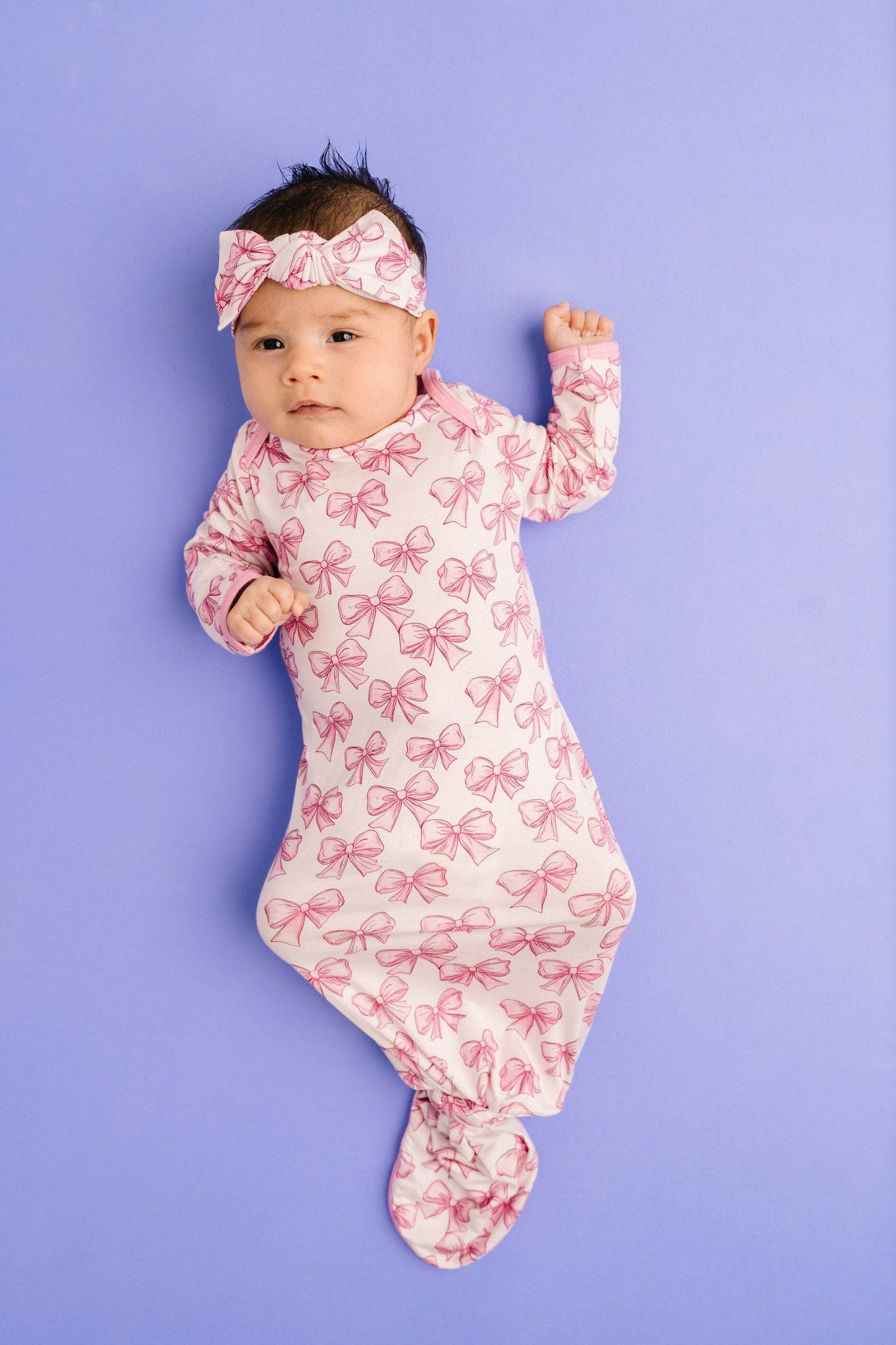 Pretty in Pink Bamboo Sleep Gown Set