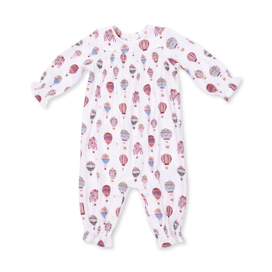 Hot Air Balloon | Smocked Long Sleeve Romper