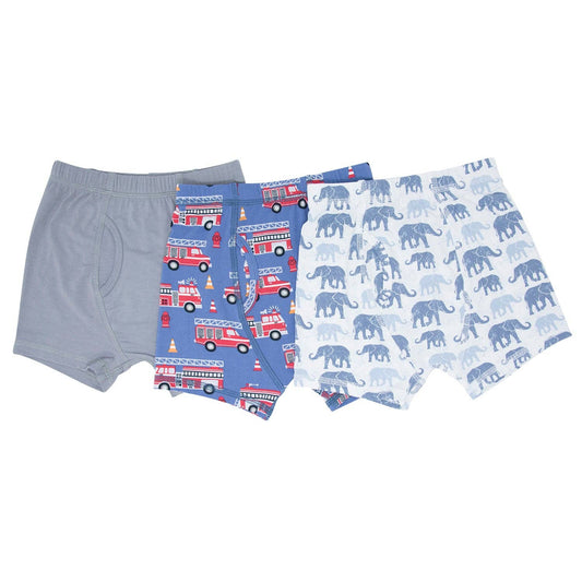 Boy's Brief  -  Cameron/Ethan's Elephant/Steely Grey