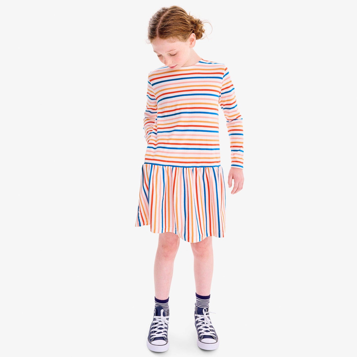 Explorer Dress In Multi Stripe