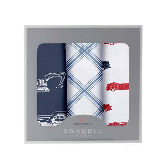Things That Go - Swaddle 3 Pack