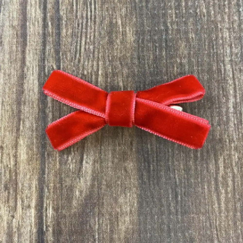 Velvet Bow Clippies