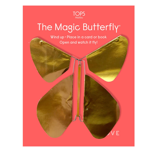 Love - Gold Metallic Magic Flying Butterfly®