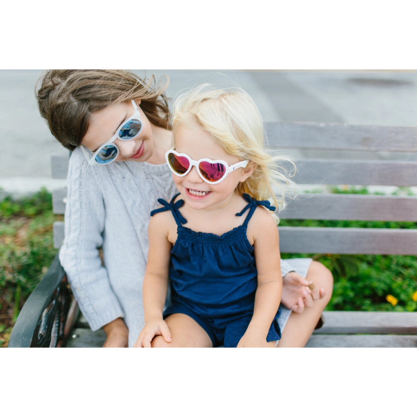 The Sweetheart Polarized Heart Sunglasses with Mirrored Lens