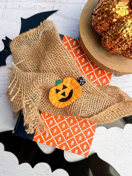 Jack-O-Lantern | Felt Clippie