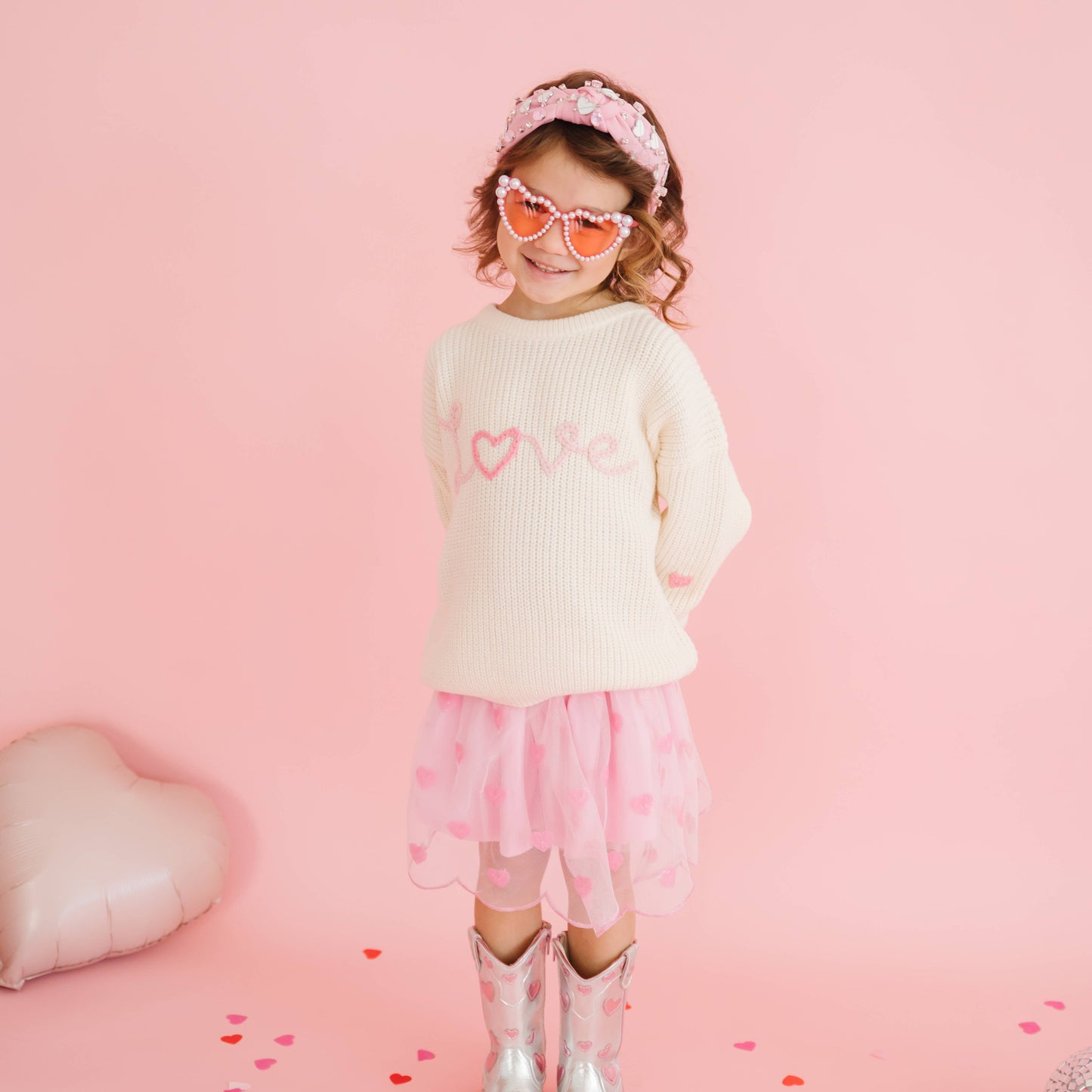Mini Sequin Hearts Valentine's Day Tutu