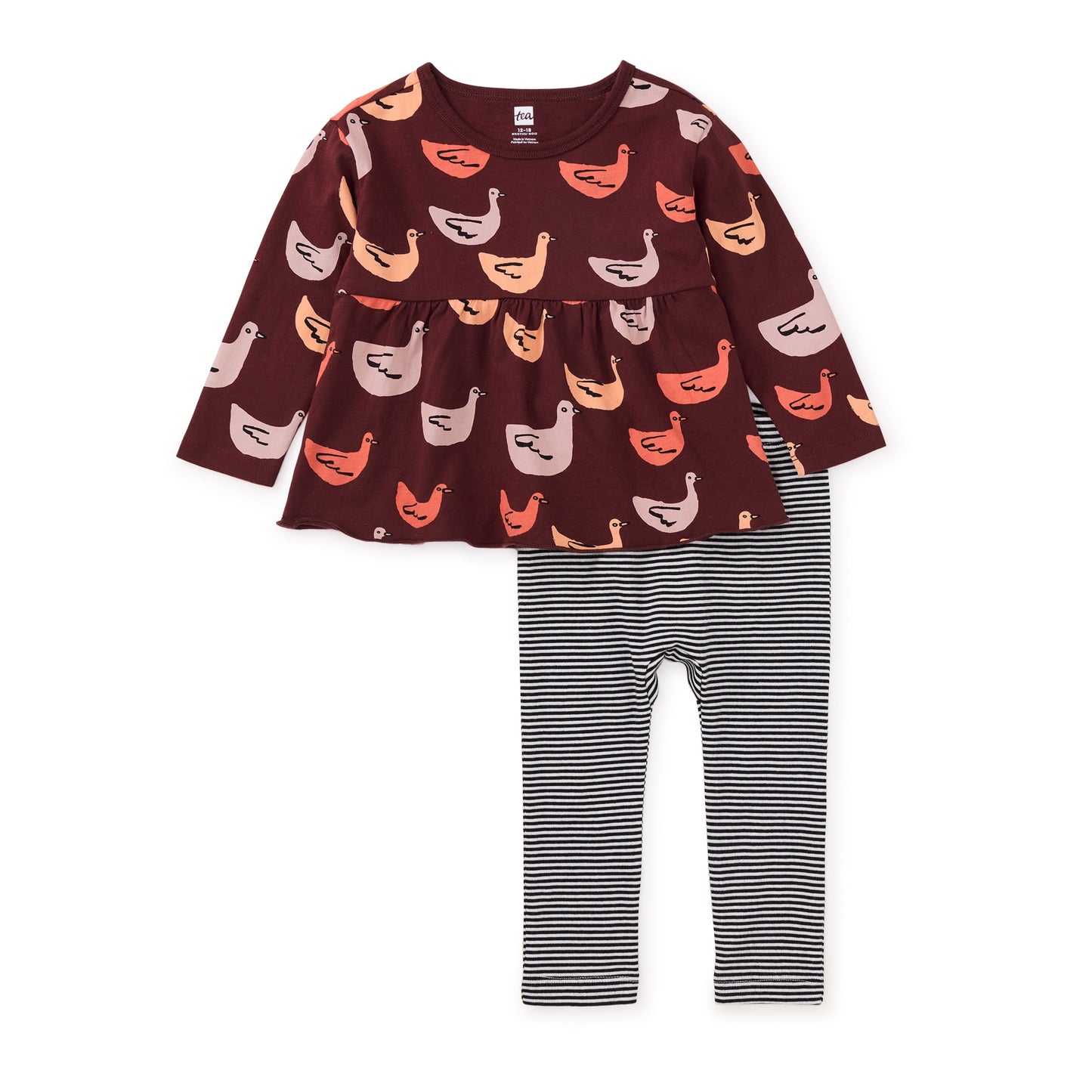 Go Duck Go Peplum Top & Pants Baby Set