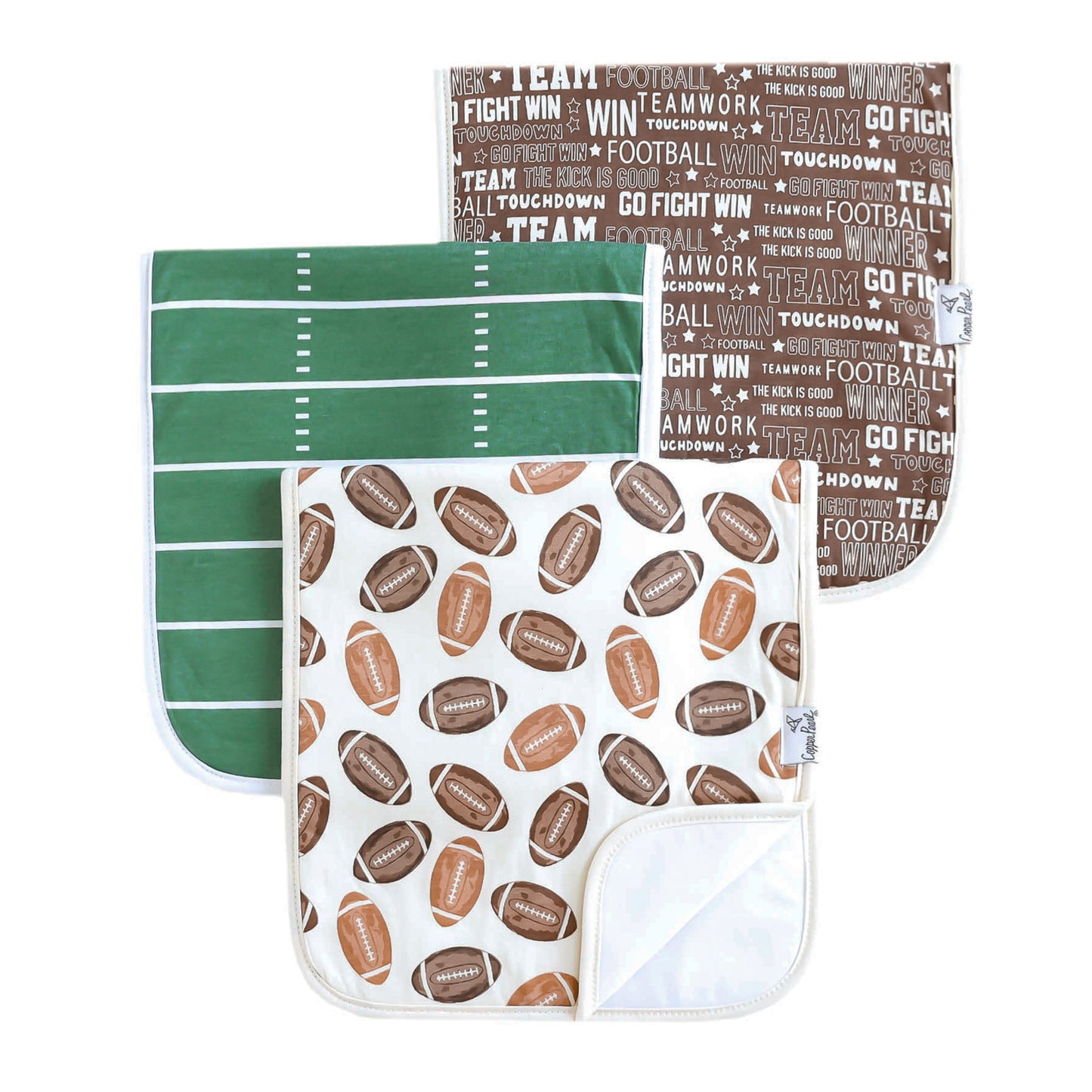 Copper Pearl Single Burp Cloth - Blitz