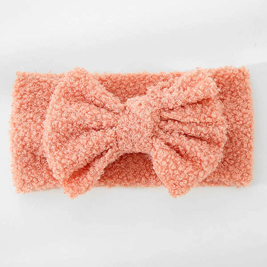 Blush Pink Velvet Teddy Headwrap